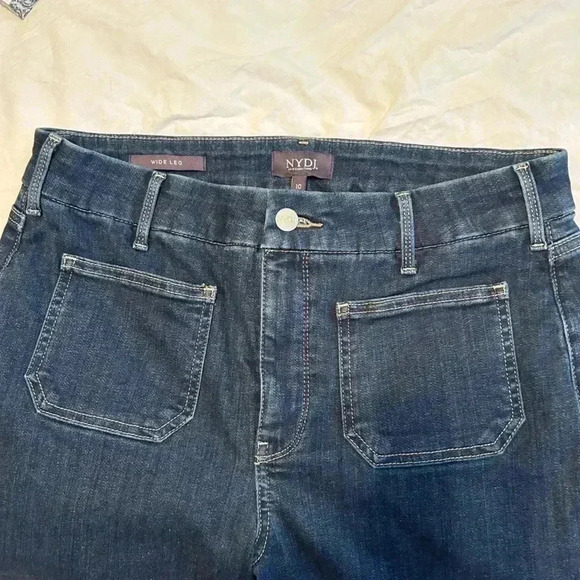 NYDJ Wide Leg Cropped Jeans - Picture 8 of 10